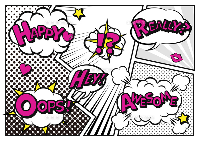 アメコミ風のカラフルなコミック背景のイラスト素材84332920- PIXTA