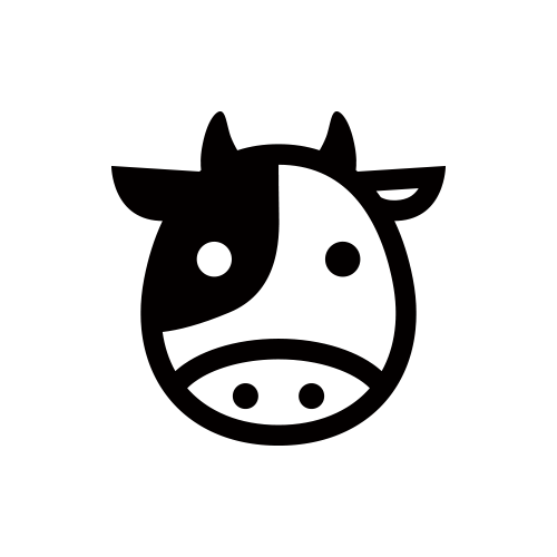 かわいい牛のアイコン ベクトル アートイラスト素材透過、PNGフリー画像ダウンロード - Pngtree