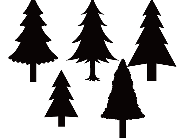 木のシルエットイラストフリー素材透過、PNG画像、ベクトル、PSDと無料ダウンロード Pngtree