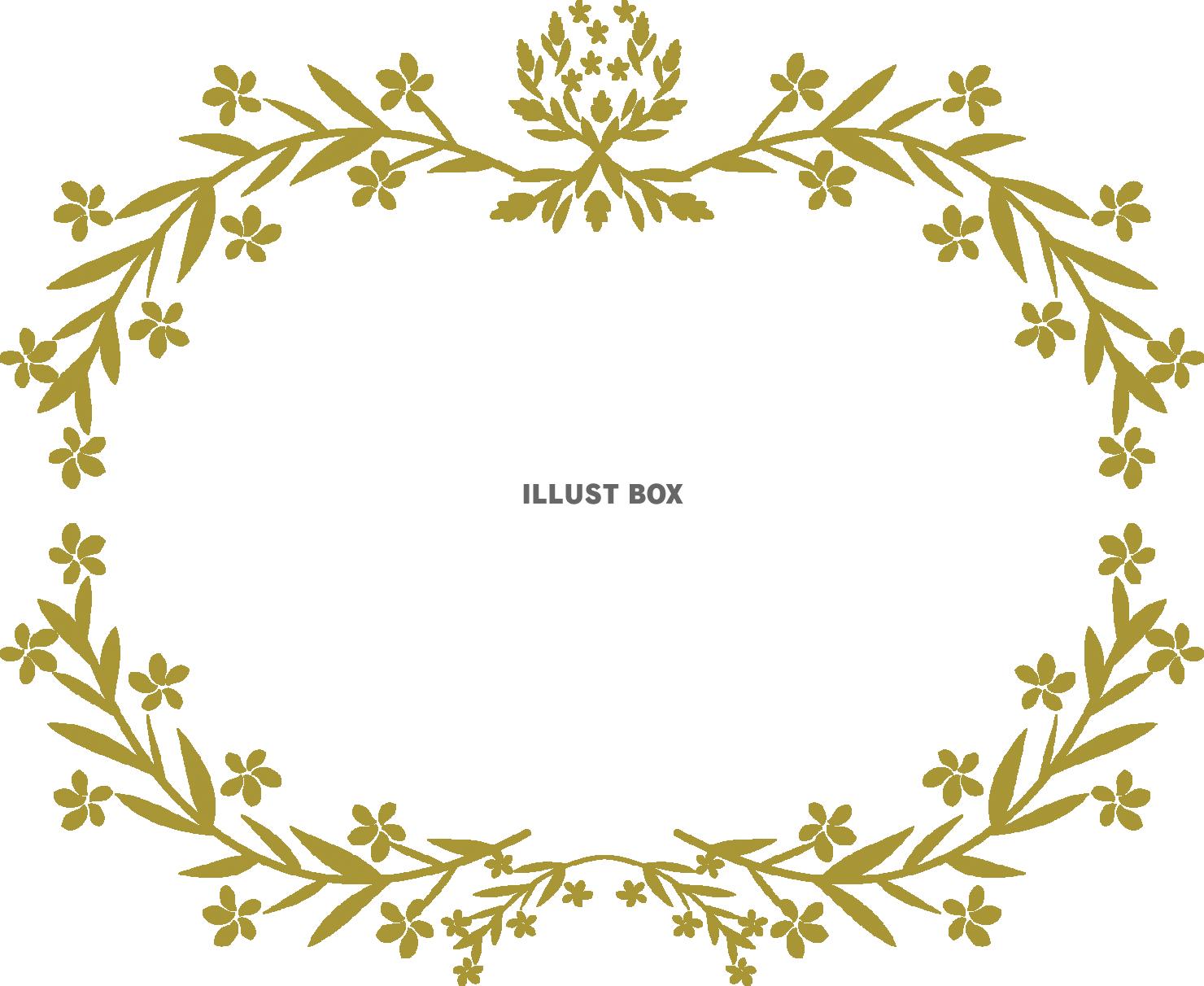 おしゃれかっこいい囲み アンティーク無料フレーム素材 枠 飾り28344素材Good