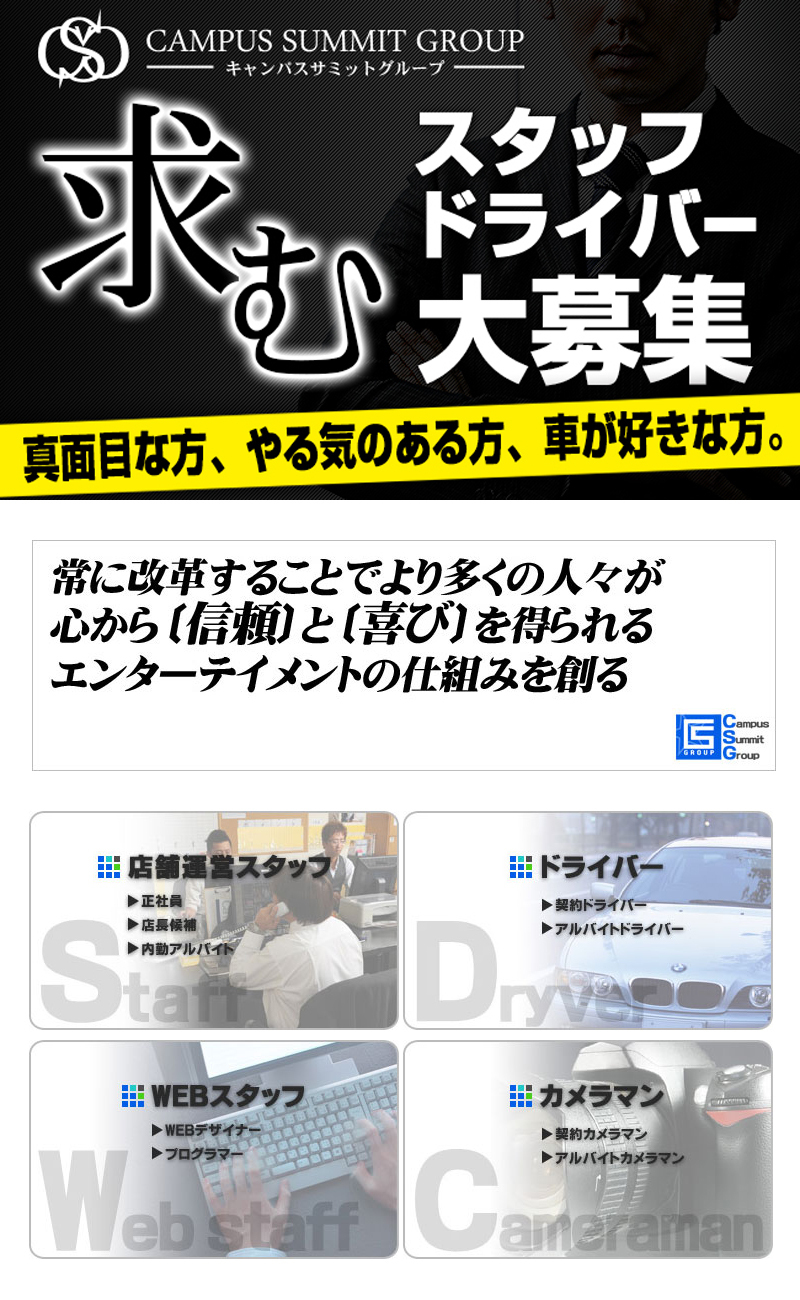 西船橋の送迎ドライバー風俗の内勤求人一覧（男性向け）｜口コミ風俗情報局