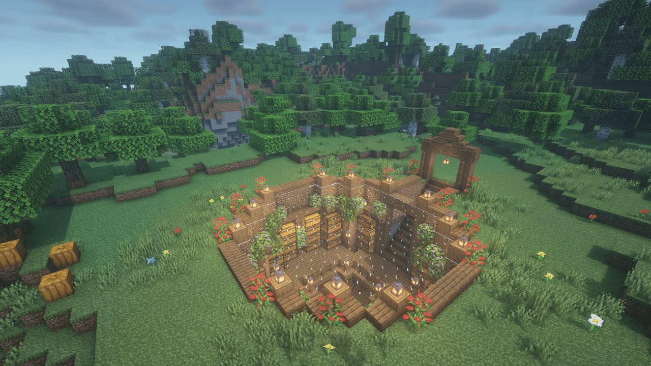 マインクラフト おしゃれな洋風大型倉庫の作り方 マイクラ建築Minecrafttutorialwarehouse