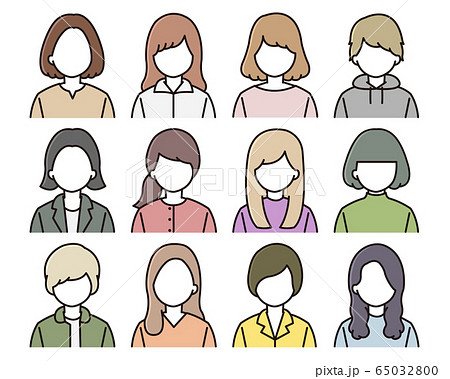 ロングヘアーの女の人の無料アイコン素材 1商用可の無料 フリー のアイコン素材をダウンロードできるサイト『icon rainbow』