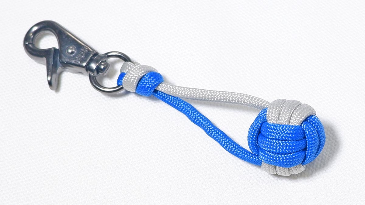 2色のモンキーフィストノットの作り方