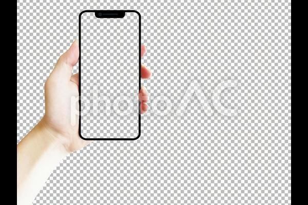 色塗りできる割れたスマホ ひび割れ・壊れた のイラストぬれよん-ぬれるフリーイラスト
