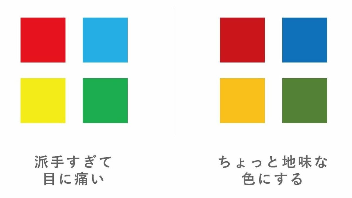 パワポカラーは使ってはいけない！」 今回は、パワポカラーについて！ 投稿の中でよくトレンドカラーを使った方が良いと謳っているが、フォロワーさんから「一覧でまとめてほしい」と要望があった。 そこで、2022年に使用されているトレンドカラーを集めたので、ぜひ使っ