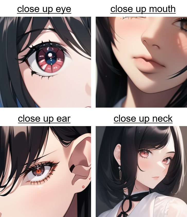 Stable Diffusion呪文 人物構図の呪文14種を比較画像生成ドットコム