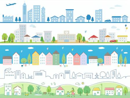 フリー素材「田舎道」