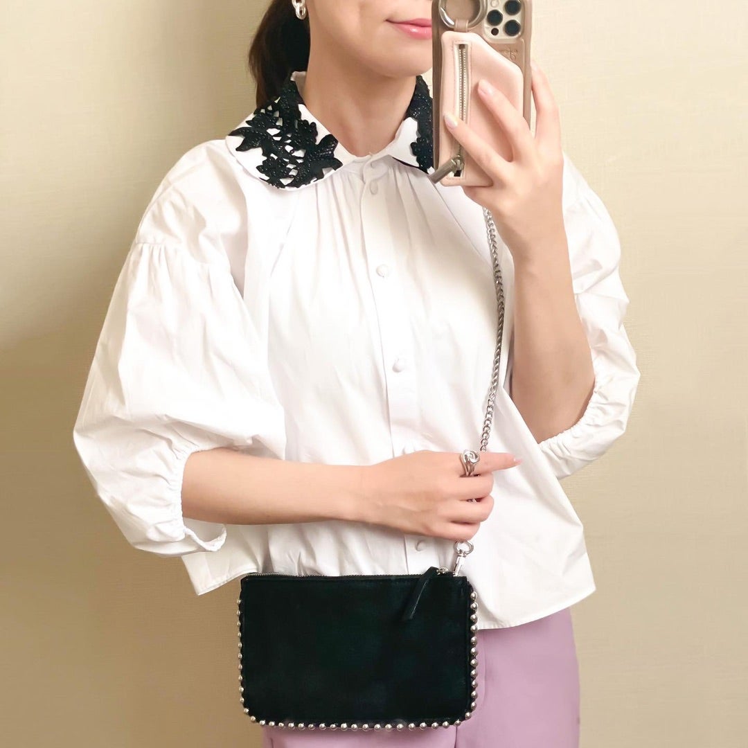 ZARAのクロップドポプリンシャツで作るママコーデ