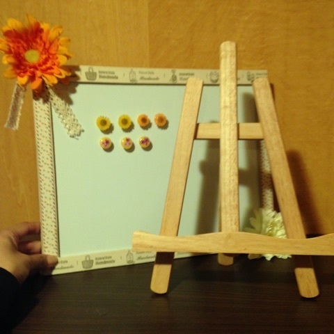 子供だってハンドメイド好き♡夏休みの工作〜ホワイトボードとマグネット作り - ドールのための小さなお店♪cocoron.のハンドメイド日記