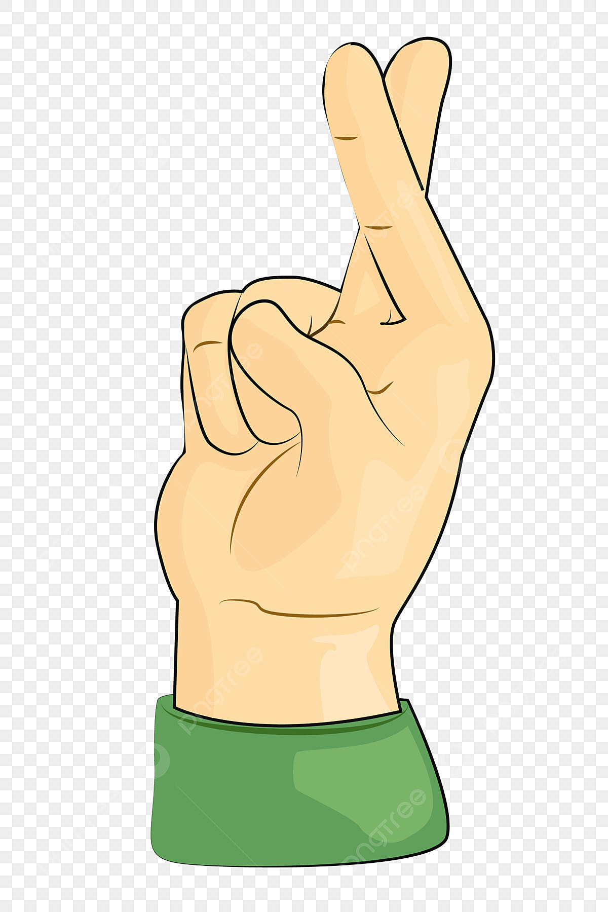 指クロス 指の動き ジェスチャー 指クロスアクションイラストイラスト画像とPSDフリー素材透過の無料ダウンロード - Pngtree