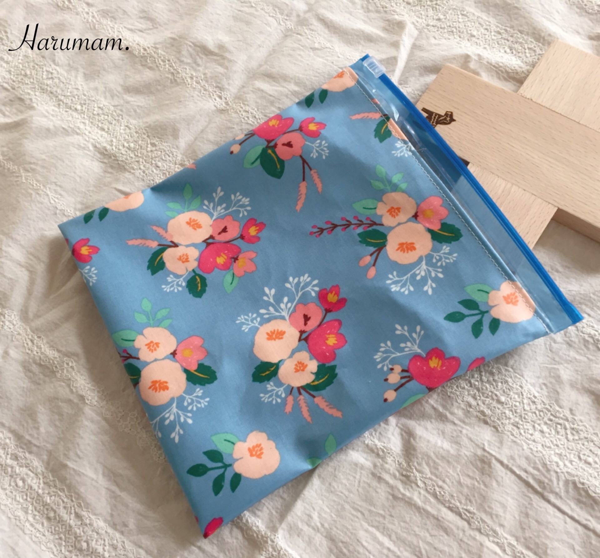 裏付きファスナーポーチ*簡単作り方 - おはよう ＊´∇｀＊