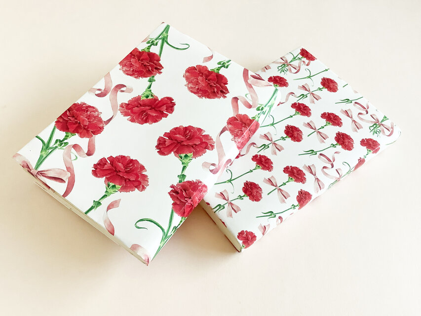 ラッピングペーパー包装紙デザイン作成wp_06モノトーンでクール ショップカードデザインのコドル文具