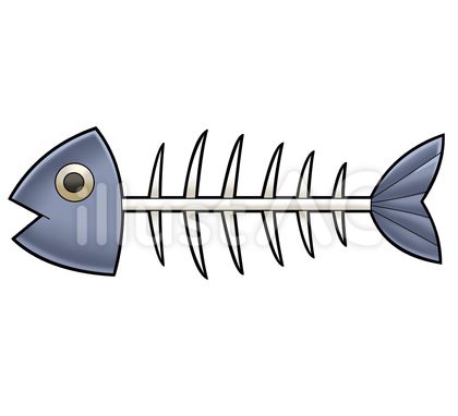 魚の骨の白黒アイコンのイラスト素材86698065- PIXTA