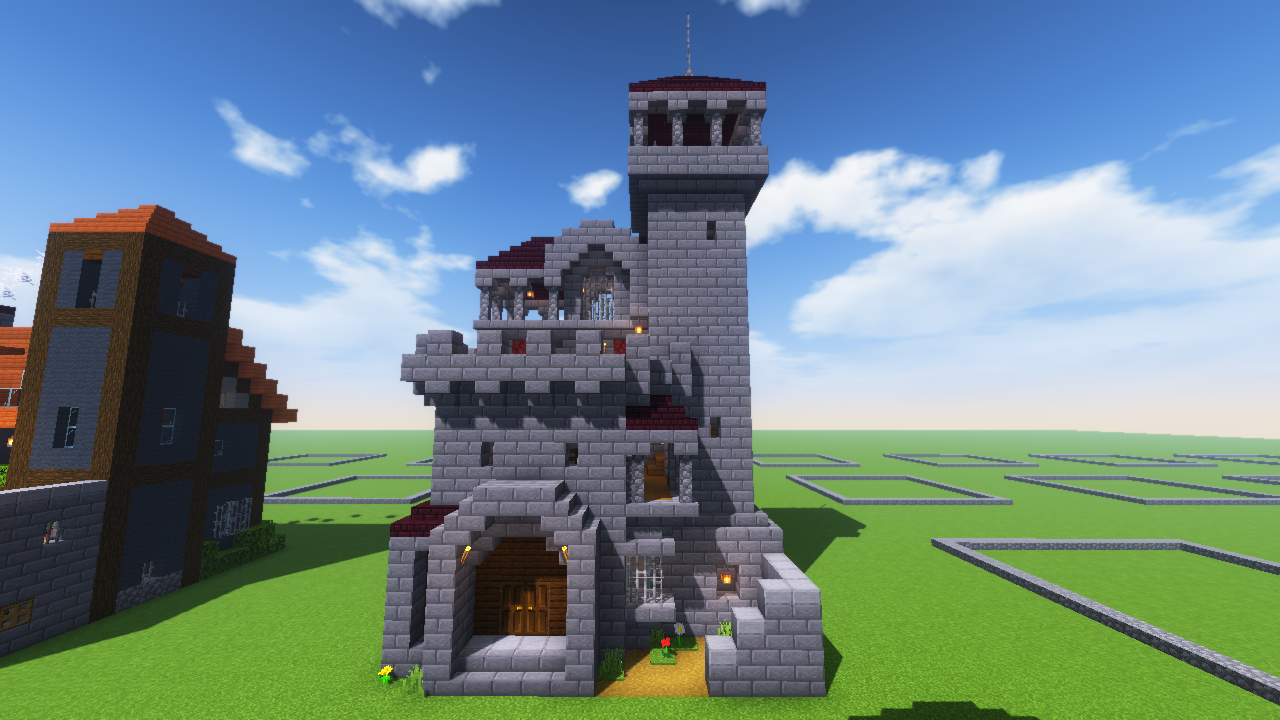 フリー素材 3種の城配布クラフターズコロニー -マイクラの配布サイト