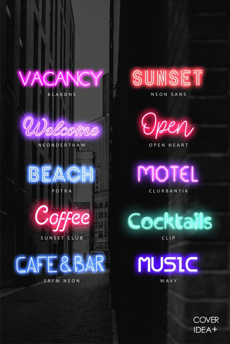 Photoshop ネオンをテーマにしたエフェクトやデザイン素材30選 商用可S.Design.Labo