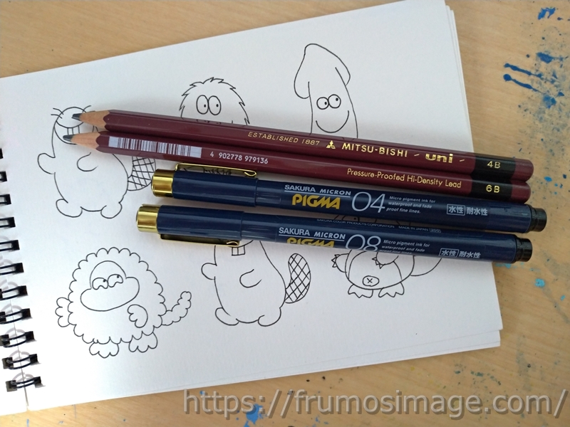 3色カラーペン」 - 無料イラスト イラストareira