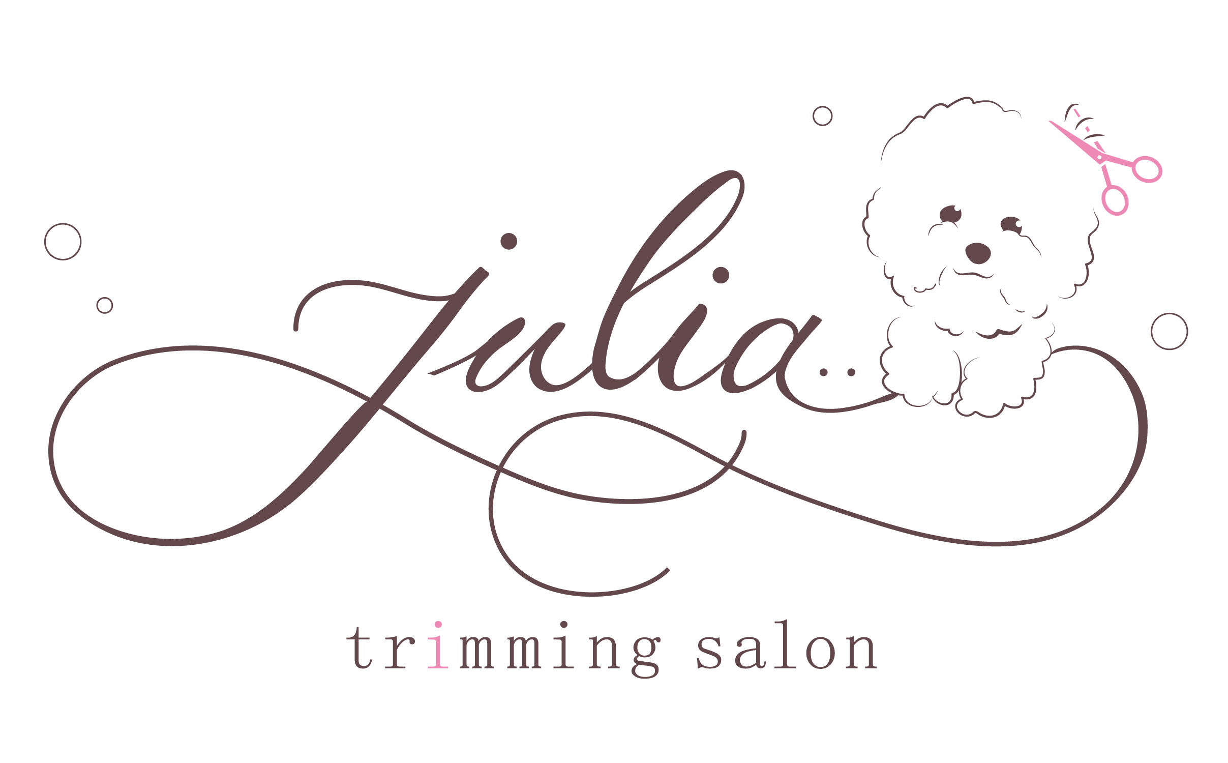 dog salonのロゴを 作ってみました🐶✂️ ラフなタッチで 小さな子が描いたような雰囲気に してみました🌷logodesignlogo手書きロゴ手描きロゴ手描きイラストロゴデザインロゴトリミングサロントリミングサロンロゴ