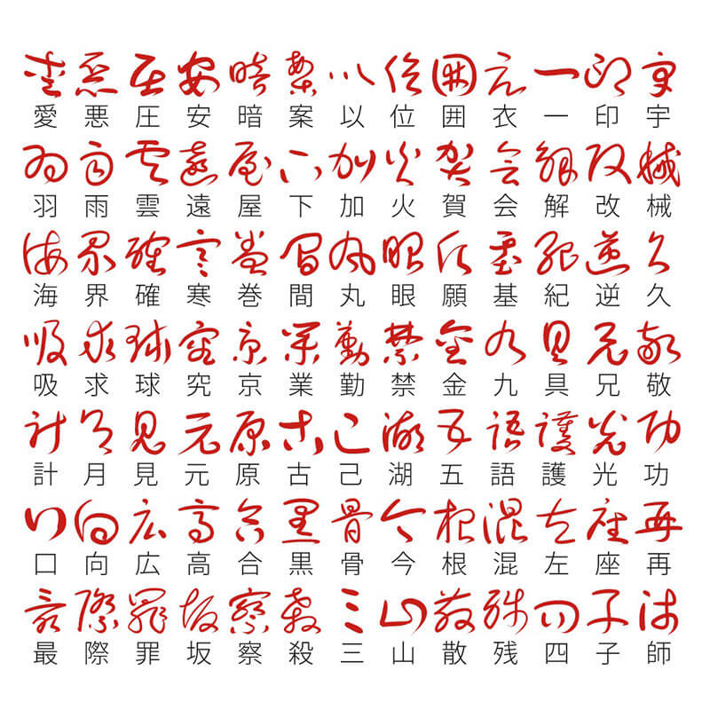 無料でダウンロード可能な習字フォント10個まとめの参考書sitebook