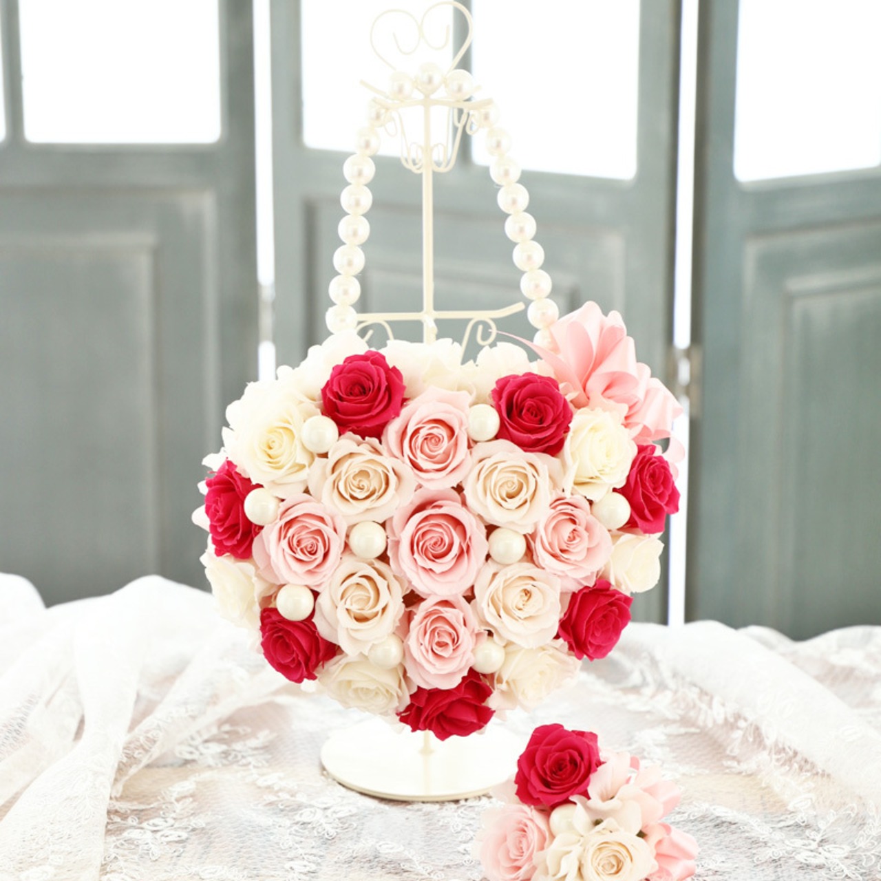 バック型ブーケ