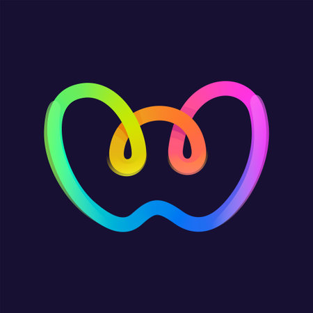 ロゴ作成デザインです。All from design.2つの虹虹をイメージしたロゴマークです