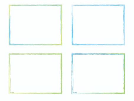 手書き風のシンプルなフレーム飾り枠イラスト07無料イラスト かわいいフリー素材集 フレームぽけっと
