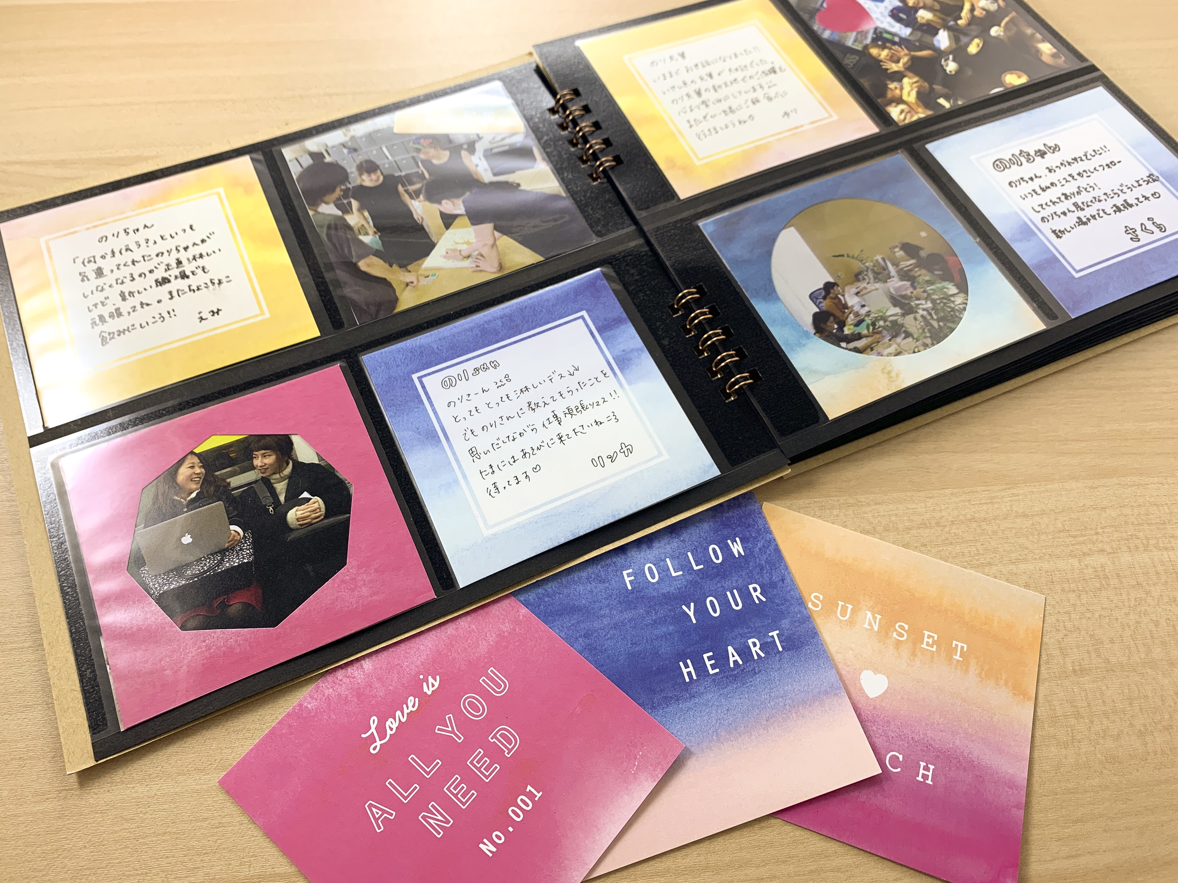 楽天市場送料無料 アルバム ホームデコレーションアルバムシリーズ メッセージアルバム HDMA-L グリーン ピンク パープル アイボリーグレー WEB限定品ポケットアルバム 手作り おしゃれ メッセージボード アートボード103CHIポスト投函2: フエル