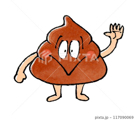 顔つきうんちのイラストのイラスト素材124069438- PIXTA