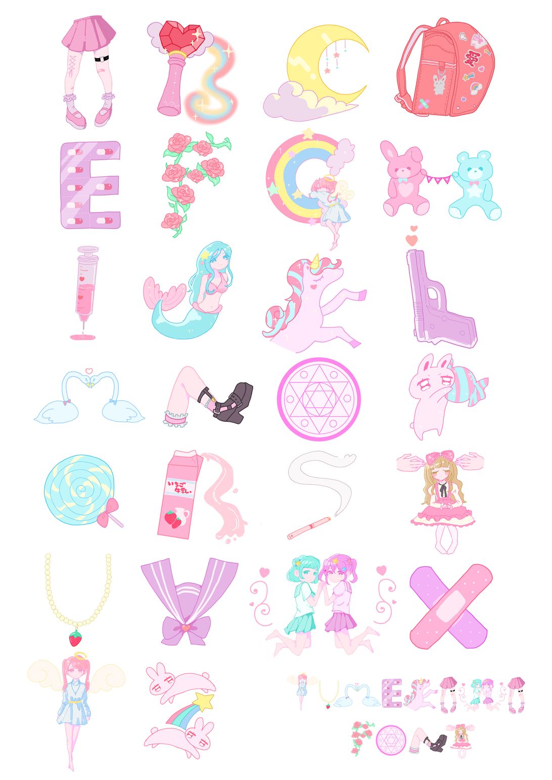 ゆめかわフォント - lune-moa - BOOTH