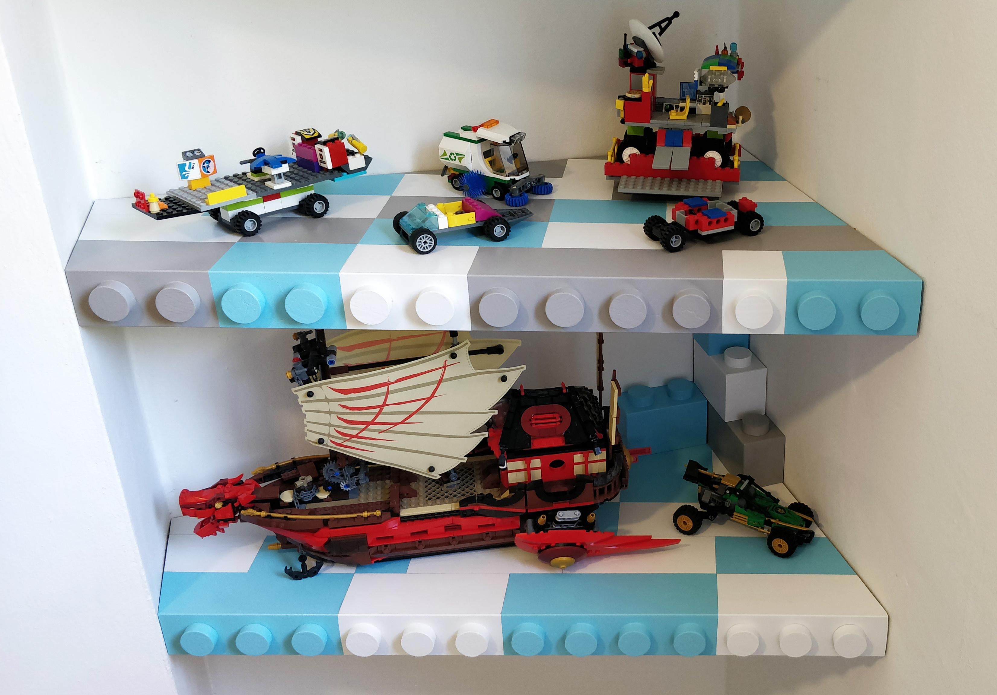 息子の誕生日にレゴ棚をディアウォールで作った話 と初めての大きな失敗 ふれあいホームタウン広島県の総合住宅展示場