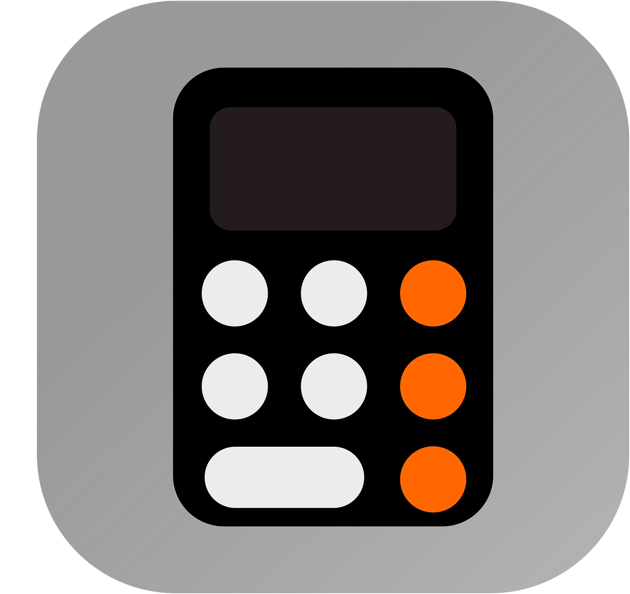 ベージュ色の背景にフラット スタイルの電卓アイコンのイラスト素材・ベクター Image 60234026