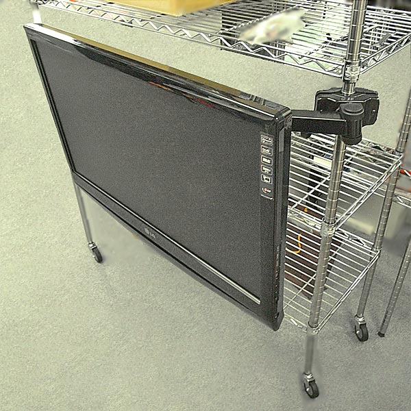 エルゴトロンLXをメタルラックのポールにつけてみた モニターアーム、ホームエレクター、棚板、モニター台、PCモニター、ディスプレイ、マルチモニター 、2画面、25mm、ergotron、27インチ、太くする、スチールラック、ルミナス- Travel Kurarin