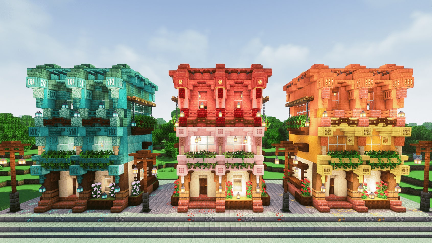 Minecraft お洒落なサバイバルハウスの作り方 How to build a fashionable survival house
