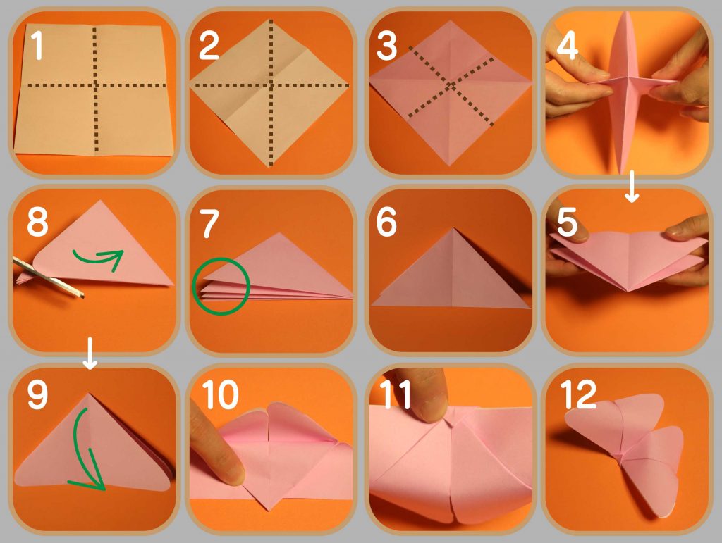 遊べる折り紙 簡単プッシュポップの折り方 音声解説あり Origami - How to make a push pop