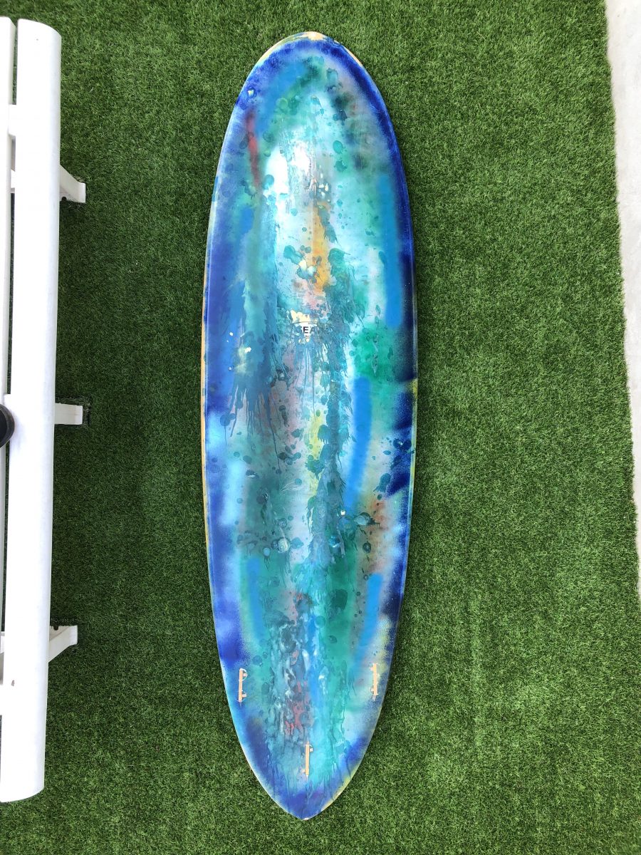 サーフボードペイント 今年二本目SURF＆BEER LIFE