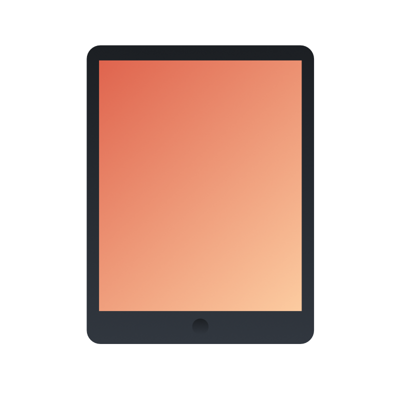 タブレット 画面ブランク のイラスト - フリー素材集「イラストのっく」