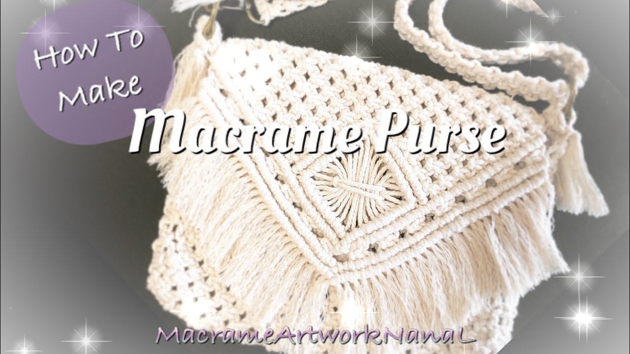 可愛すぎるマクラメ麻紐バッグの作り方