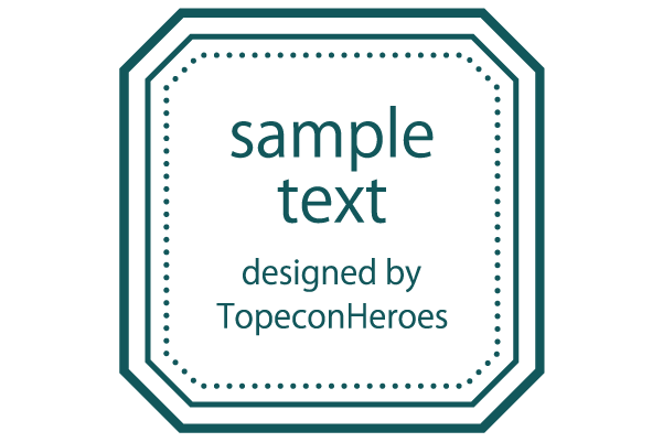 イラスト無料シンプルなフレームセット クラシック モダン ビンテージ 3イラストダウンロード