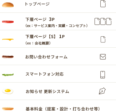 デザイン料金表FOOTNINJA