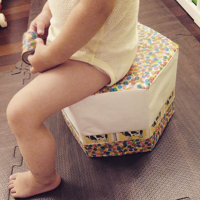 牛乳パック 椅子