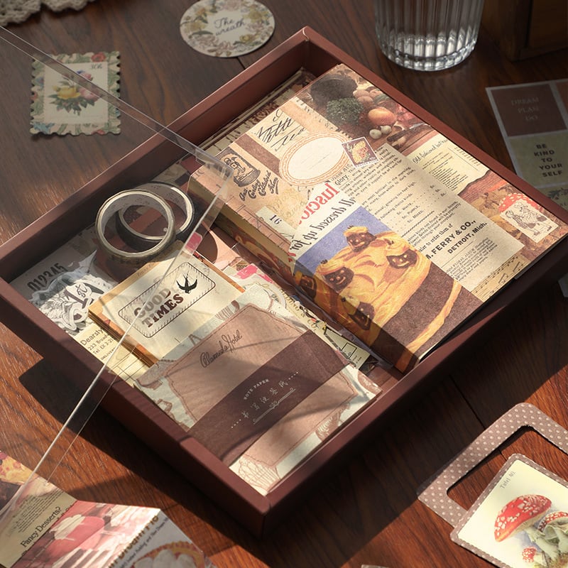 A-2 レザーファイル レギュラーサイズ紙モノ収納 コラージュ収納