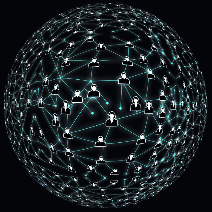 グローバル ネットワーク 情報網のイラスト無料のフリー素材 イラストエイト