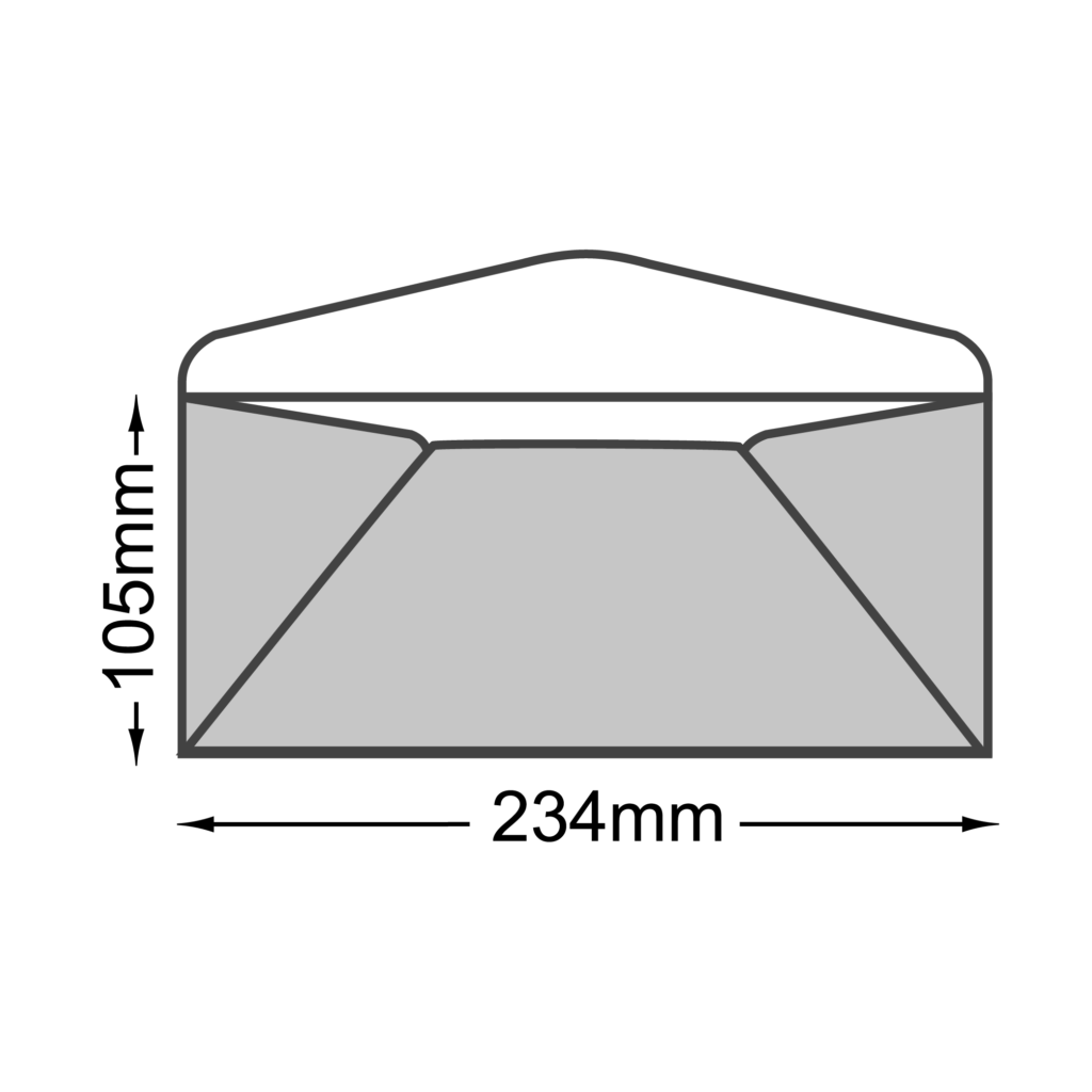 洋2 ダイヤ貼 大礼紙CoC 125 縦目仕上 〒枠入 洋封筒・ダイヤ貼の封筒通販 山櫻 SOREAL ソレアル