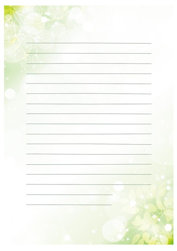 続き模様のレターセット スイートピー ～ピンク・グリーン～iichi 日々の暮らしを心地よくするハンドメイドやアンティークのマーケットプレイス