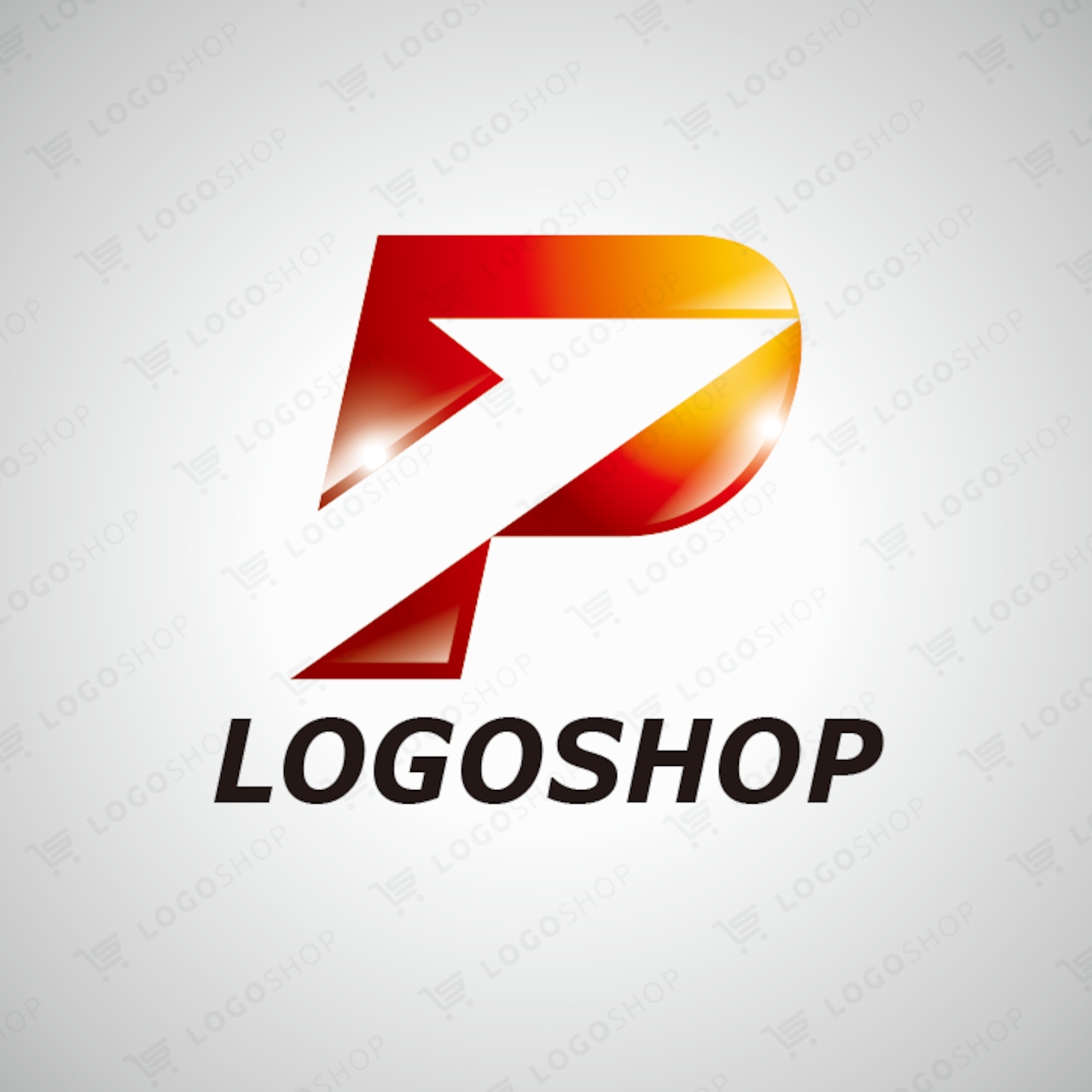 3本の矢印のロゴ ：01896ロゴマークガーデンBASE店ロゴデザイン販売とブランディングの専門サイト