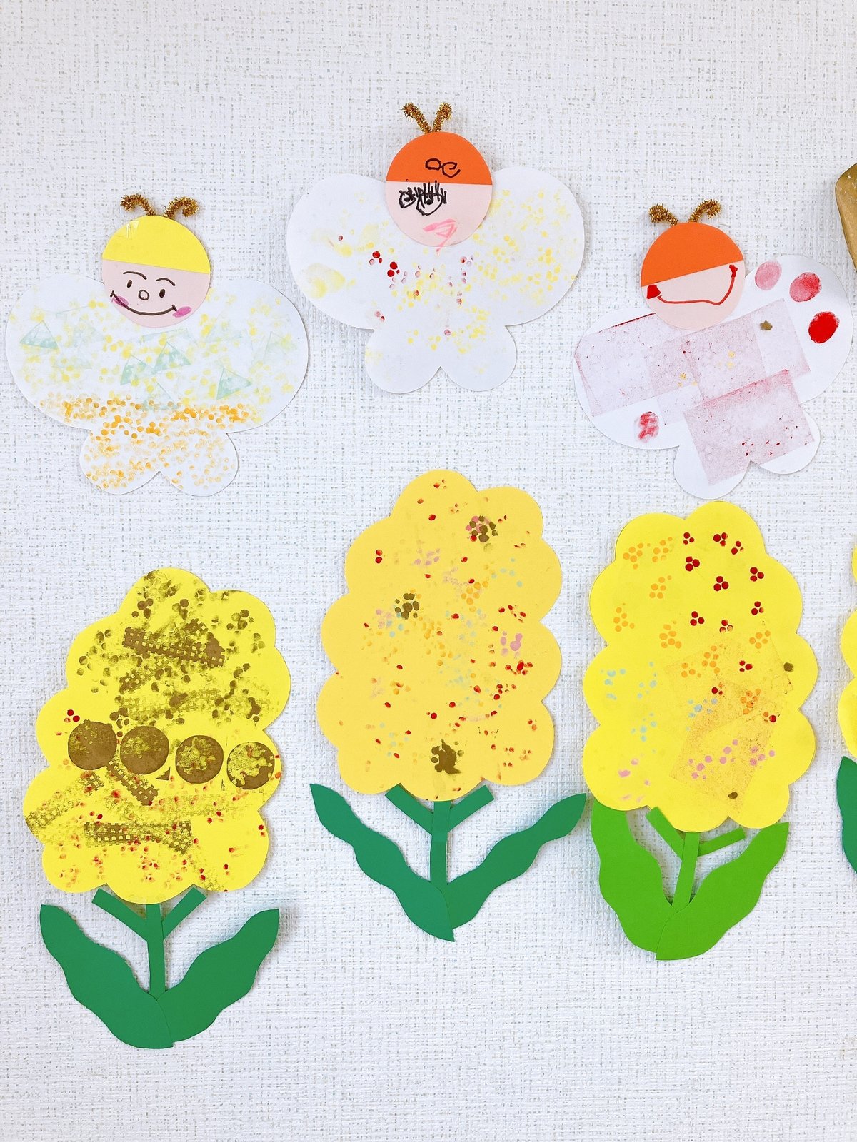 製作～春をスタンプ～のびっこ向陽台