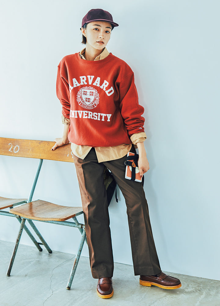 カレッジロゴTシャツ アシッドカーキKYUSONEKOKAMI OFFICIAL STORE