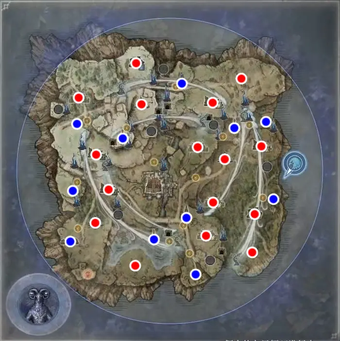 ELDEN RING NIGITREIGNの地図 マップ の見方牛乳