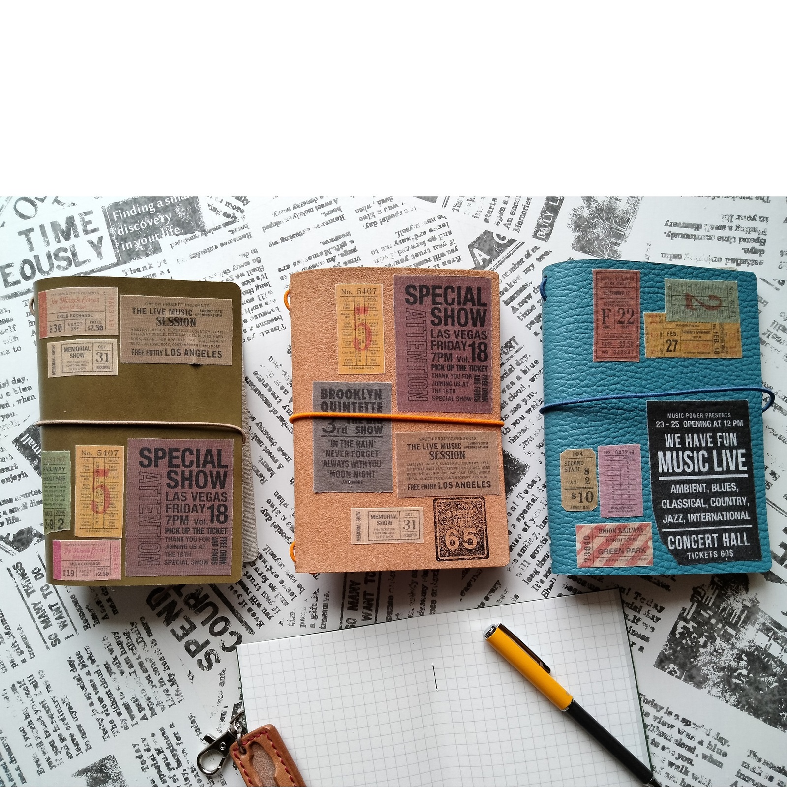 無印良品 ノートの表紙アレンジ・5パターン！無料配布デザインあり