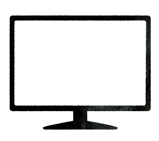 モニターのイラスト素材 - フリーイラスト素材配布サイトIllustATAM